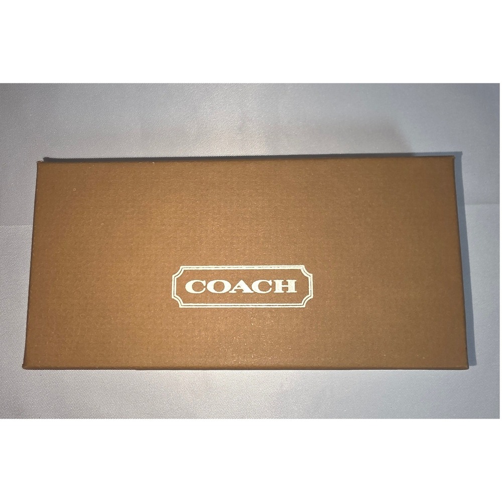 Coach Vintage‎ Brown Brass Keyfob Gift Box Small Accessory Packaging
